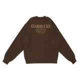 STARBUCKS STAND by BEAMS Logo Crew Sweatshirt