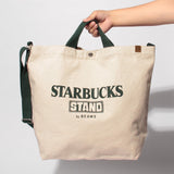 STARBUCKS STAND by BEAMS Canvas Logo Tote