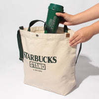 STARBUCKS STAND by BEAMS Canvas Logo Tote