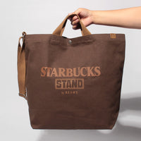 STARBUCKS STAND by BEAMS Canvas Logo Tote