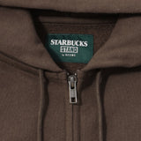 [ Pre-order ] STARBUCKS STAND by BEAMS Logo Zip Hoodie