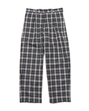 SOPHNET. 25A/W SAXONY WOOL CHECK RELAX-FIT TUCK SLACKS [ SPNT-252010 ]
