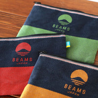 BEAMS JAPAN x Takada Orimono (高田織物) Tatami Flat Pouch Denim