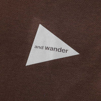 and wander 23A/W Power Dry Jersey Raglan LS T