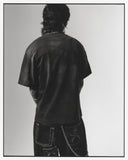 mastermind JAPAN x roarguns x EVISU FRAYED APPLIQUE DAICOCK T-SHIRT