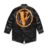 VLONE x fragment design FRIENDS FRAGMENT KNEE LENGTH PARKA JACKET LAMB LEATHER