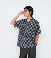 THE NORTH FACE PURPLE LABEL Open Collar Checkerboard Field S/S Shirt [ NT3418N ]