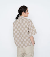 THE NORTH FACE PURPLE LABEL Open Collar Checkerboard Field S/S Shirt [ NT3418N ]