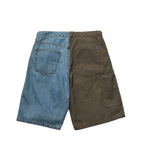 THE NORTH FACE Purple Label RP Denim Field Patchwork Shorts [ NT4414N ]