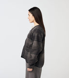 THE NORTH FACE PURPLE LABEL PLAS Plaid Fleece Field Cardigan [ N25FA038 ]