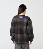 THE NORTH FACE PURPLE LABEL PLAS Plaid Fleece Field Cardigan [ N25FA038 ]