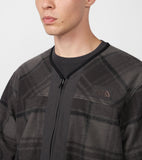 THE NORTH FACE PURPLE LABEL PLAS Plaid Fleece Field Cardigan [ N25FA038 ]