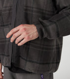 THE NORTH FACE PURPLE LABEL PLAS Plaid Fleece Field Cardigan [ N25FA038 ]