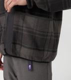 THE NORTH FACE PURPLE LABEL PLAS Plaid Fleece Field Cardigan [ N25FA038 ]
