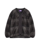 THE NORTH FACE PURPLE LABEL PLAS Plaid Fleece Field Cardigan [ N25FA038 ]