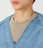 THE NORTH FACE PURPLE LABEL Linen Cotton Denim Field Cardigan [ N26FA028 ]