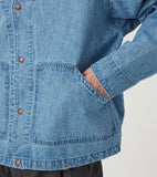 THE NORTH FACE PURPLE LABEL Linen Cotton Denim Field Cardigan [ N26FA028 ]