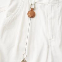 White Mountaineering LEATHER REEL KEYCHAIN