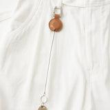 White Mountaineering LEATHER REEL KEYCHAIN