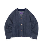 THE NORTH FACE PURPLE LABEL Linen Cotton Denim Field Cardigan [ N26FA028 ]