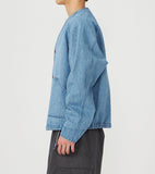 THE NORTH FACE PURPLE LABEL Linen Cotton Denim Field Cardigan [ N26FA028 ]