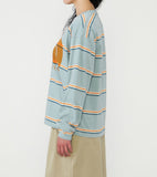 THE NORTH FACE PURPLE LABEL Field Long Sleeve Striped Tee [ N26FT034 ]