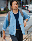 THE NORTH FACE PURPLE LABEL Linen Cotton Denim Field Cardigan [ N26FA028 ]