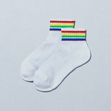 JAPAN Convenience Store Short Socks Rainbow