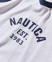 NAUTICA ( JAPAN ) Felt Patch Arch Logo Raglan Tee