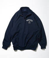 NAUTICA ( JAPAN ) Felt Patch Arch Logo Cadet Collar Sweatshirt