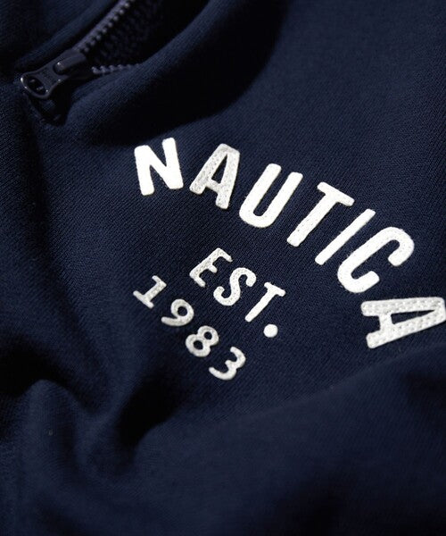 NAUTICA ( JAPAN ) Felt Patch Arch Logo Cadet Collar Sweatshirt – cotwohk