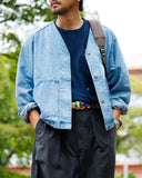 THE NORTH FACE PURPLE LABEL Linen Cotton Denim Field Cardigan [ N26FA028 ]
