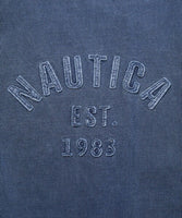 NAUTICA ( JAPAN ) Pigment Dyed Felt Patch Arch Logo S/S Tee
