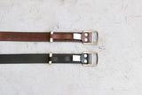 COMME des GARCONS HOMME STEER OIL SMOOTH HOLELESS BELT [ HR-K301-051 ]