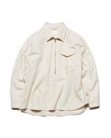 SOPHNET. 25A/W LIGHT MELTON WOOL HALF-ZIP SHIRT [ SPNT-252003 ]