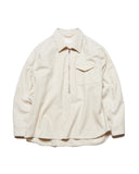 SOPHNET. 25A/W LIGHT MELTON WOOL HALF-ZIP SHIRT [ SPNT-252003 ]