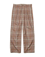 SOPHNET. 25A/W SAXONY WOOL CHECK RELAX-FIT TUCK SLACKS [ SPNT-252010 ]