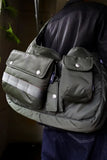 COMME des GARCONS HOMME NYLON TWILL 3-POCKET MOON BAG [ HR-K207-051 ]