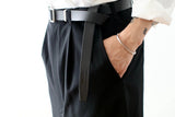 COMME des GARCONS HOMME STEER OIL SMOOTH HOLELESS BELT [ HR-K301-051 ]