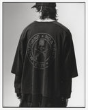 mastermind JAPAN x roarguns x EVISU DISTRESSED LAYERED L/S T-SHIRT