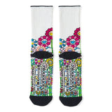 MURAKAMI TAKASHI Mononoke KYOTO Socks ( Summer Flower Garden in Golden Sky ) [ SSZS-32164 ]