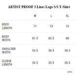 ARTIST PROOF 3 Lines Logo S/S T-Shirt