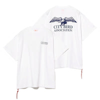 BEAMS JAPAN PRINT T-SHIRT CITY BIRD ASSOCIATION "HAWK" cotwo