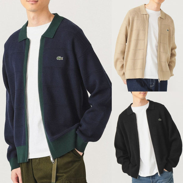 BEAMS x LACOSTE Zip Cardigan