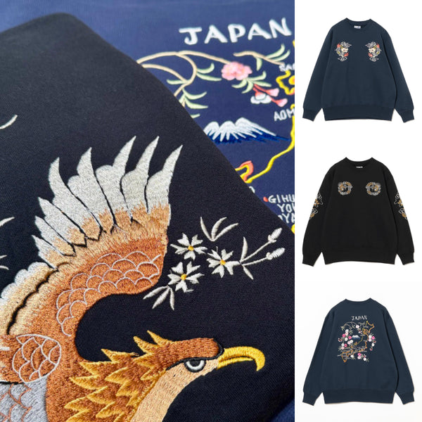 BEAMS x TAILOR TOYO SUKA CREW SWEAT EMBROIDERED