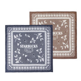 STARBUCKS STAND by BEAMS Coffee Cherry Bandana cotwo