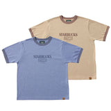 STARBUCKS STAND by BEAMS Logo Ringer T-Shirt cotwo