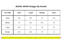 BEAMS JAPAN Shaggy Zip Hoodie