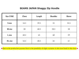 BEAMS JAPAN Shaggy Zip Hoodie