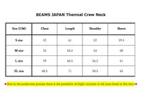 BEAMS JAPAN Thermal Crew Neck